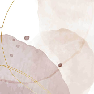 Papier peint abstrait aquarelle nude et terracotta Intissé