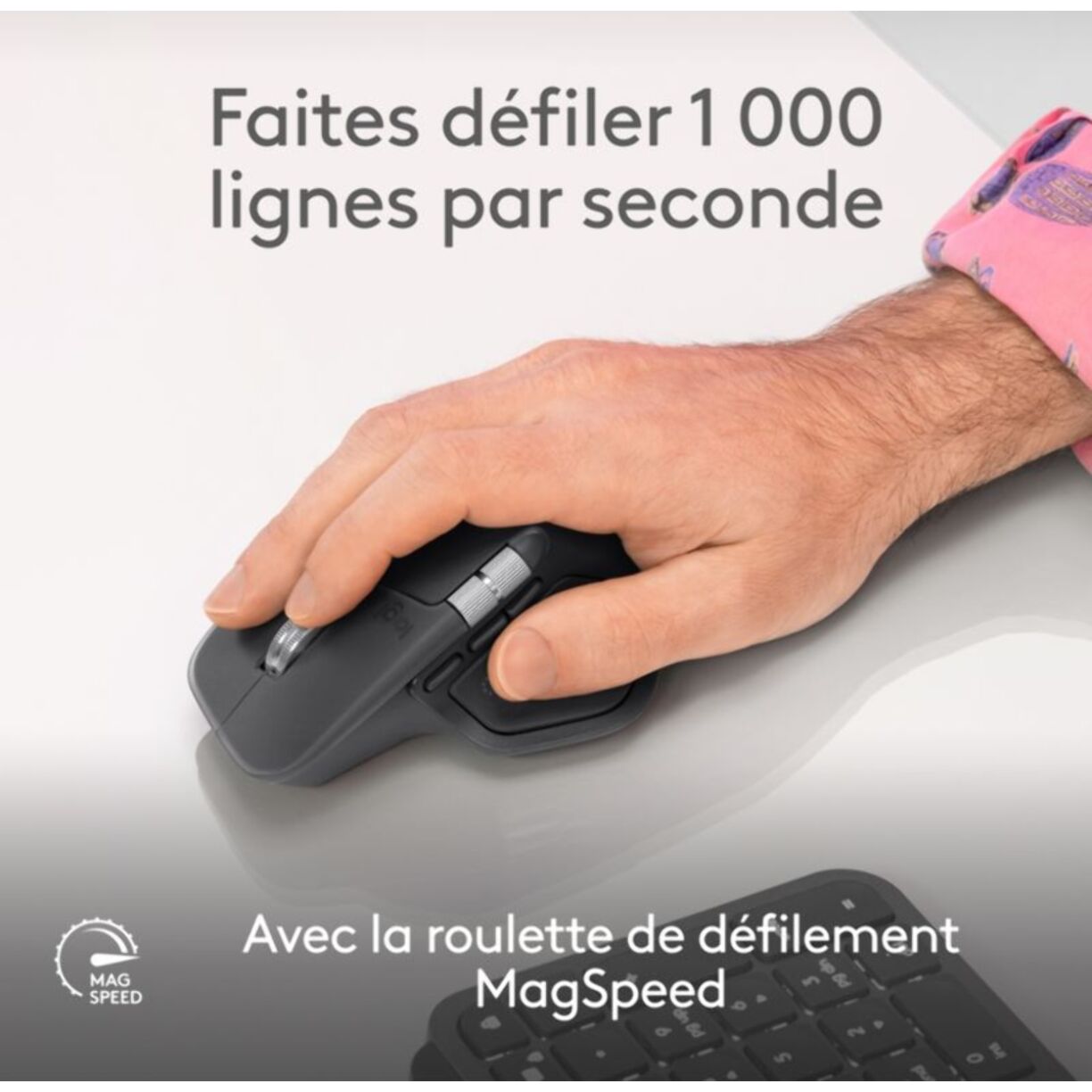 Souris sans fil rechargeable LOGITECH MX Master 4 Off White