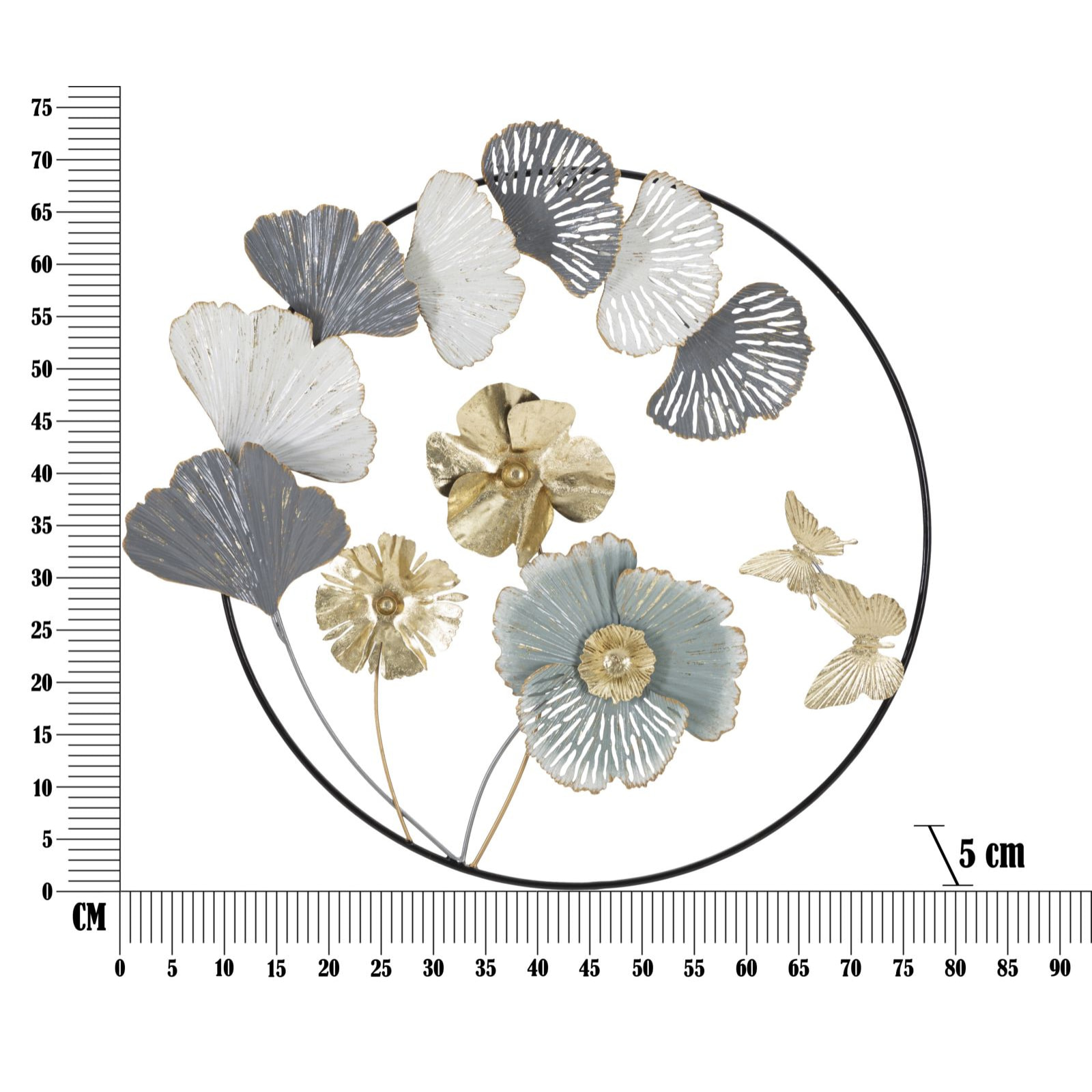 PANNELLO IN FERRO CAMPUR ROUND CM 78,5X5X74