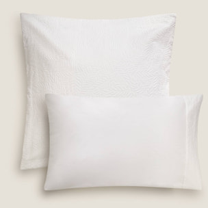 Funda de almohada algodón 180 hilos jacquard Rexi color blanco 100% Algodón