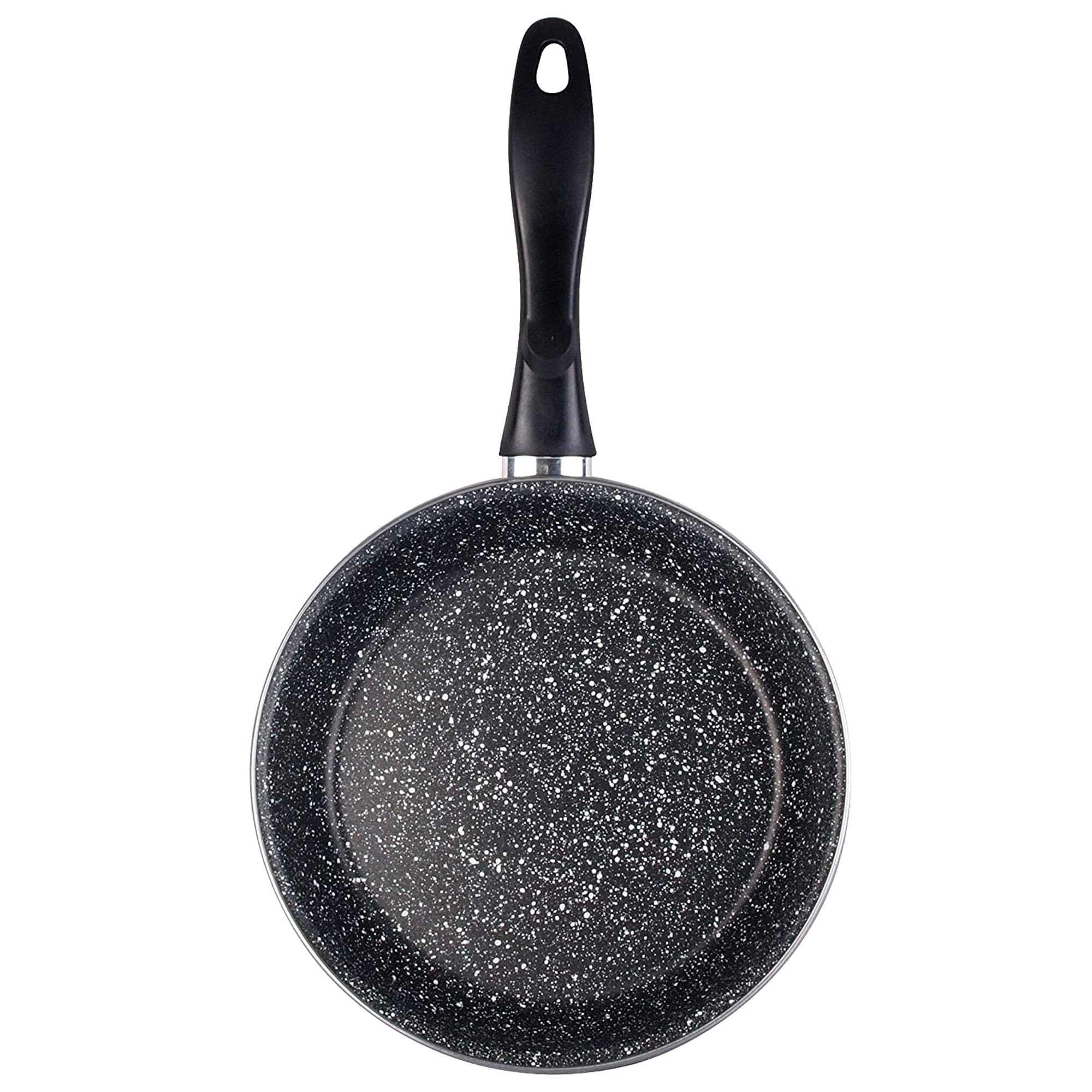 Magefesa K2 GRANSASSO sartén 24, acero esmaltado vitrificado, en gris, inducción y lavavajillas acompañada de tapa de cristal con silicona, apta para