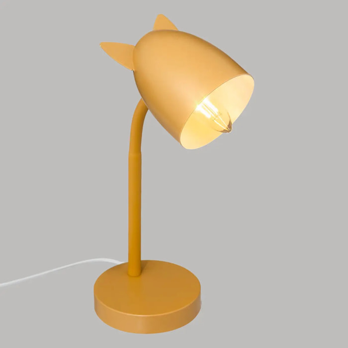 Lampe enfant "Oreilles" H31cm ocre