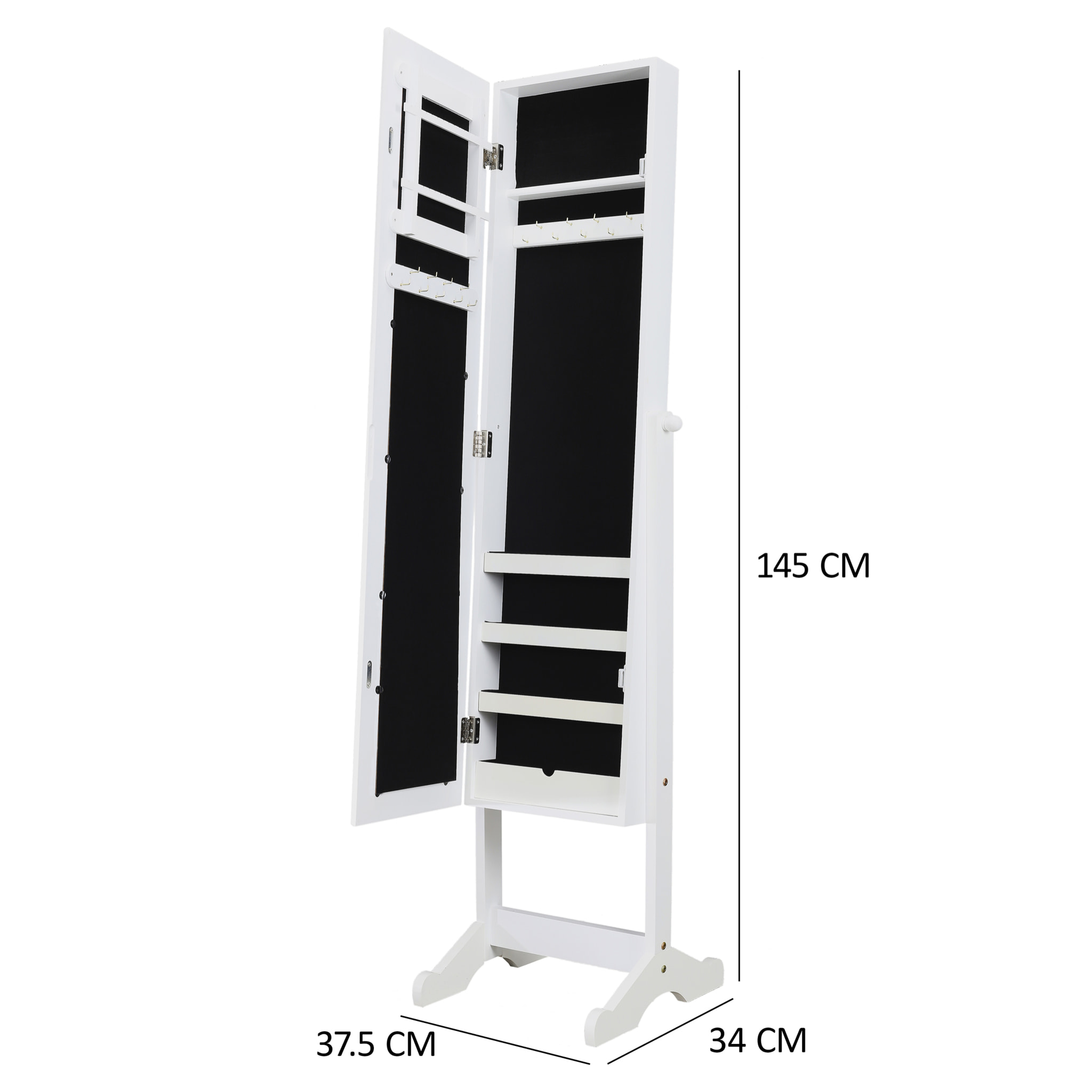 Armoire A Bijoux Sur Pied Verone