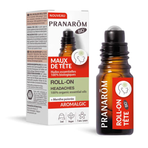 Pranarom - Roll-on maux de tête - Bio - 5 ml