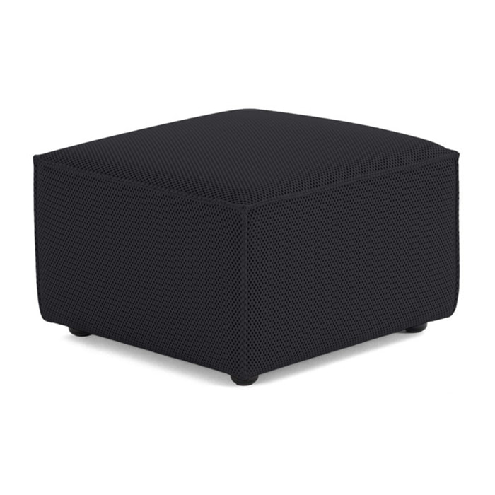Arty - pouf d'appoint - en tissu mailles 3D - Noir