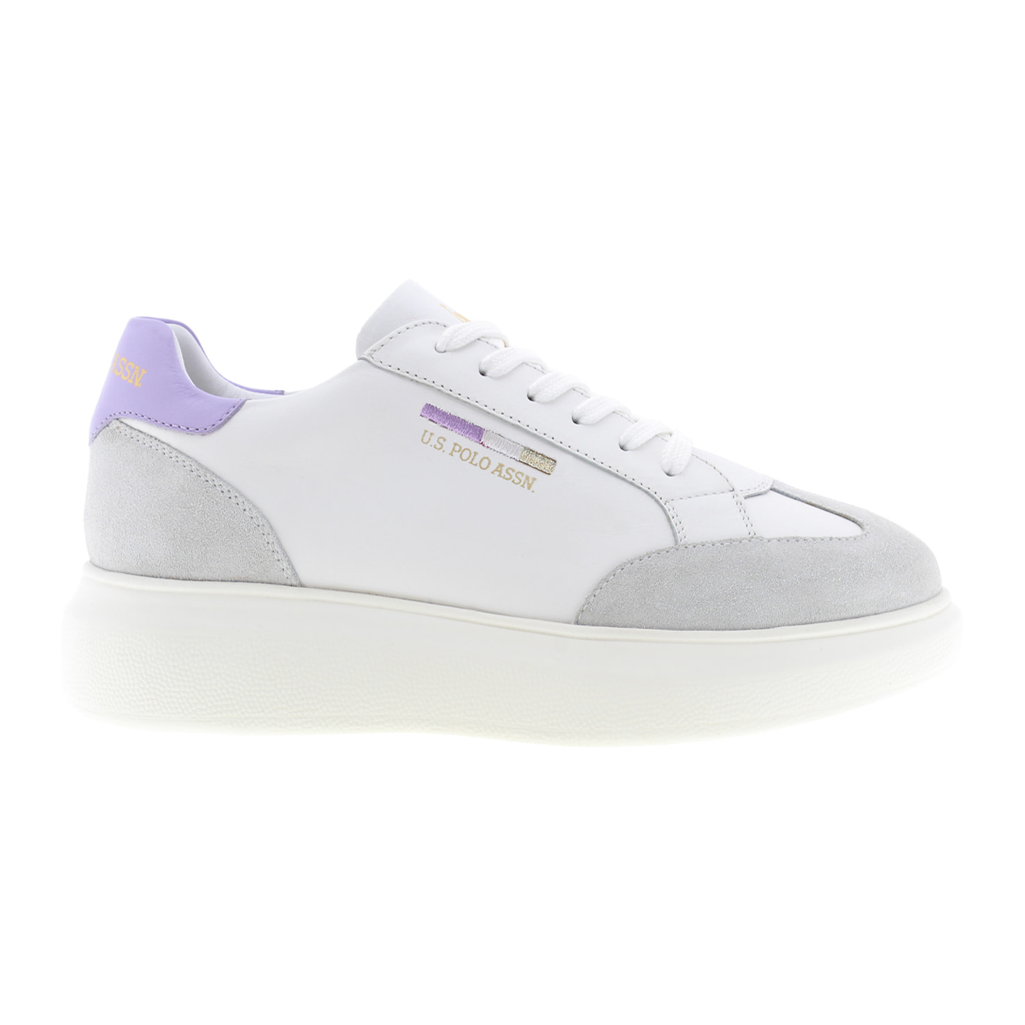 Sneakers U.S. Polo Assn White-Lavender