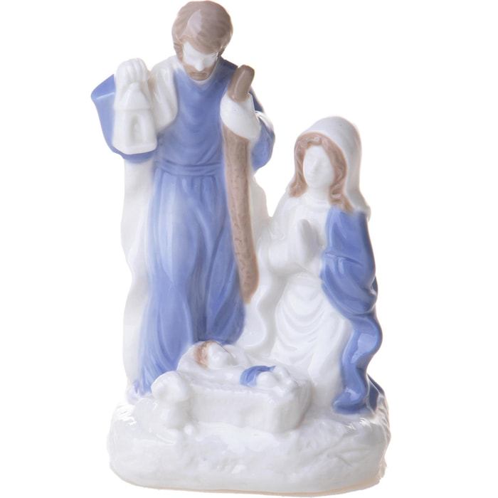 NativitÃ con Led 16,5 cm - Pezzi 3 - Colore:Blu - Bianchi Dino - -