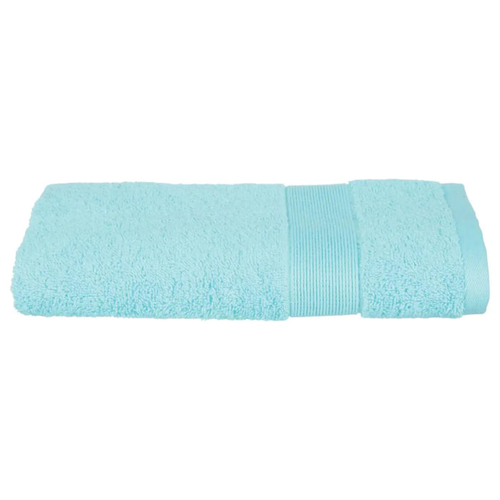 Serviette de toilette "Praia" coton bleu turquoise 50x90cm