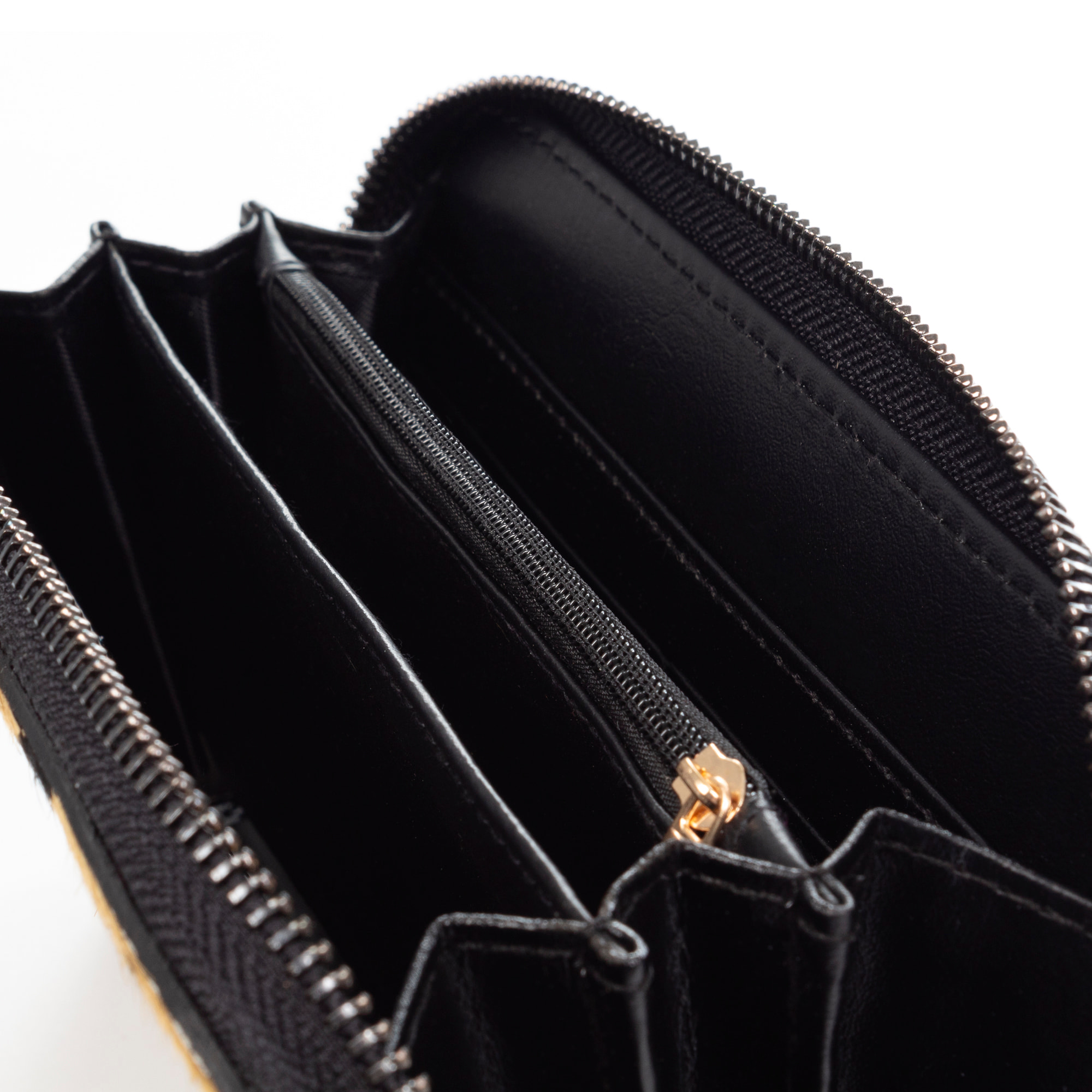 Stella portafoglio donna. Pelle autentica Cavallino Leopardo pq.