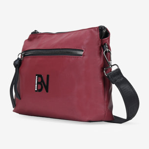 Bolso bandolera rojo con doble compartimento