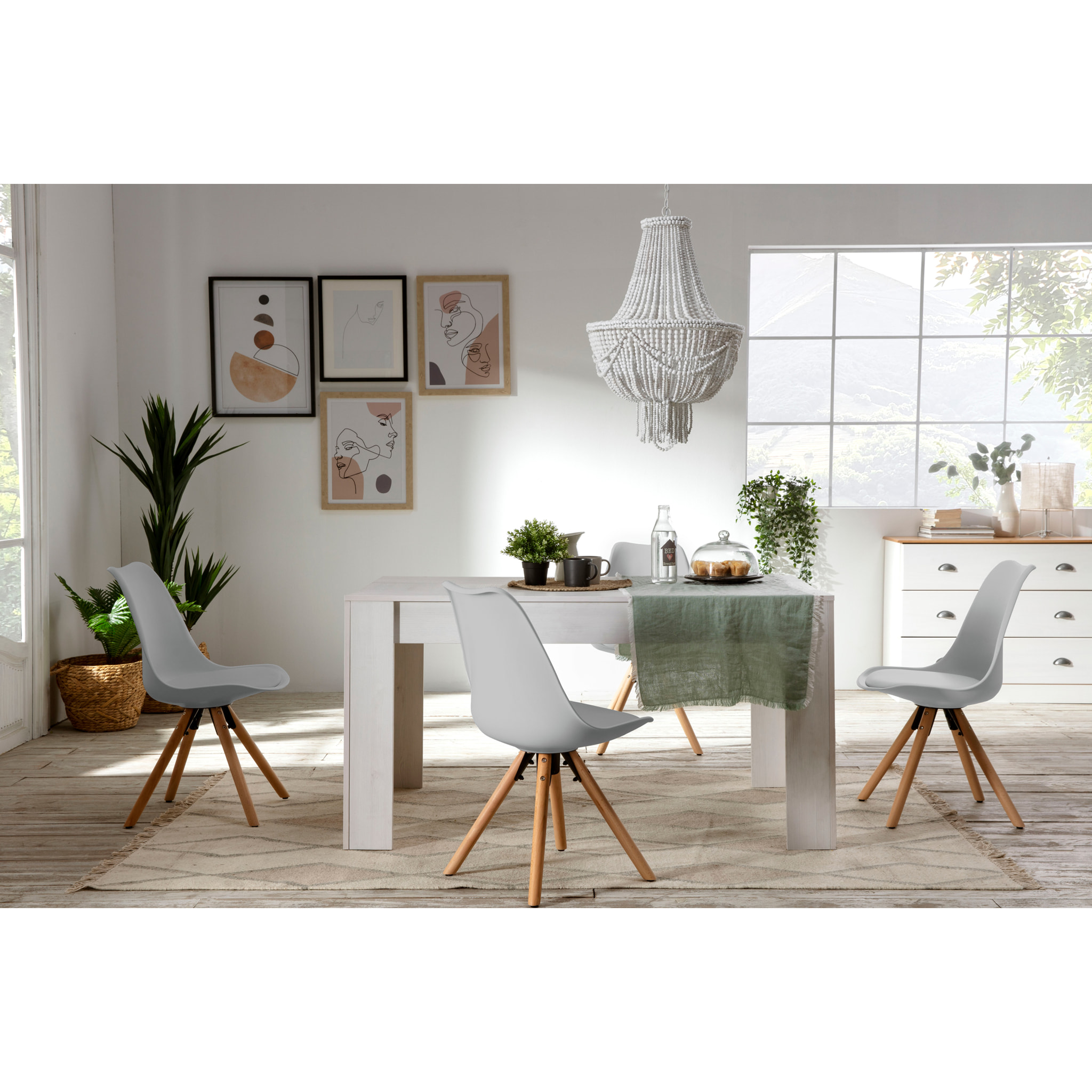 Pack 2 sillas jeff gris