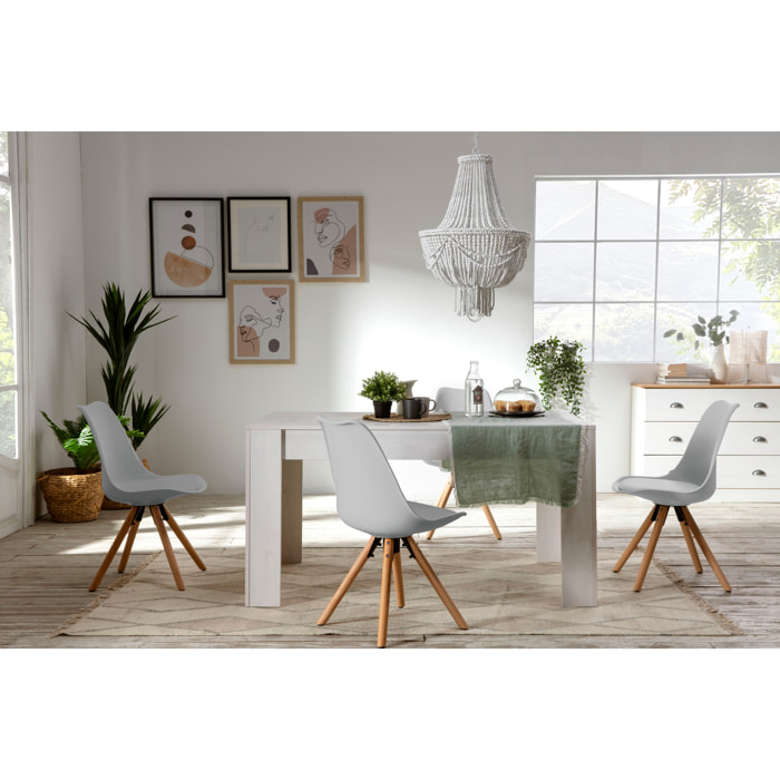 Pack 2 sillas jeff gris