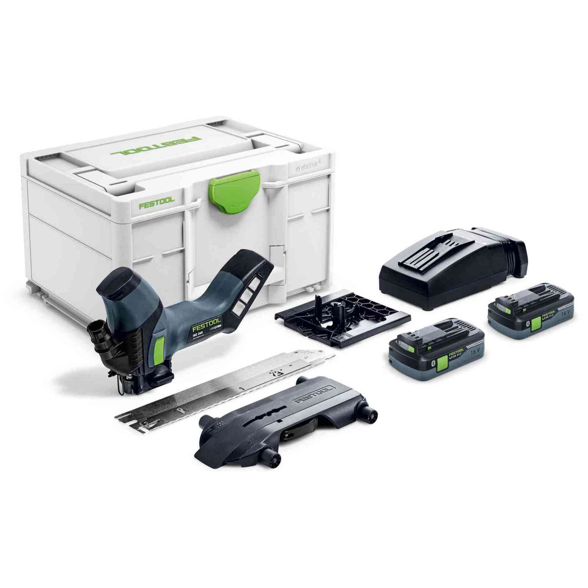 Scie sans fil pour matériaux isolants ISC 240 HPC 4,0 EBI-Plus - FESTOOL - avec 2 batteries 18V 4.0 Ah - chargeur - lame - systainer - 576569