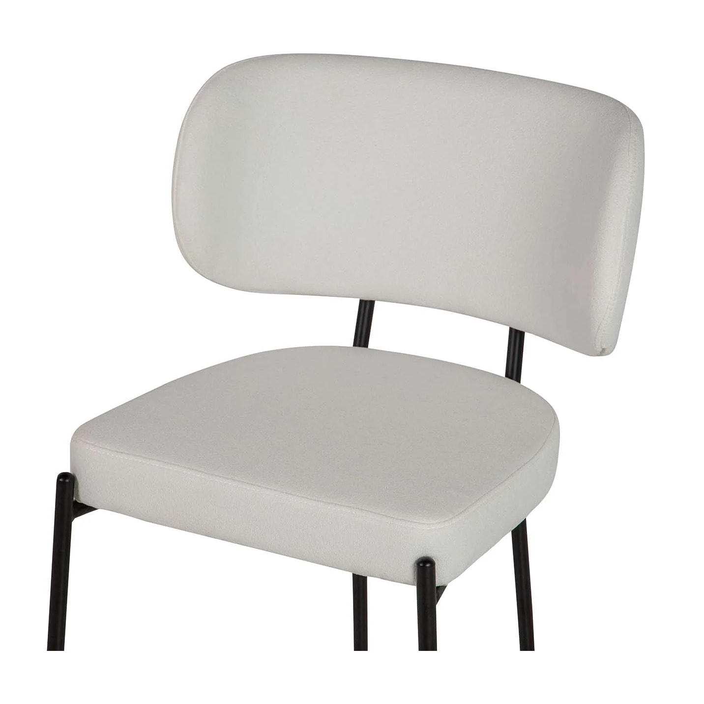 Silla Poliester Metal Negro Rodas 55x55x79 Cm
