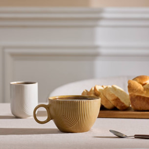 Bol à petit-déjeuner Lya 46cl ocre