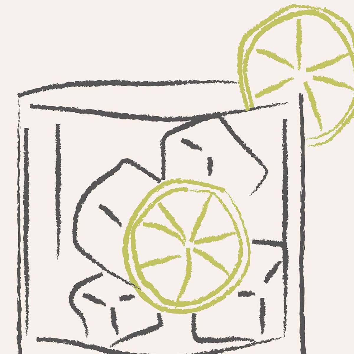 Tableau Gin and Tonic Toile imprimée