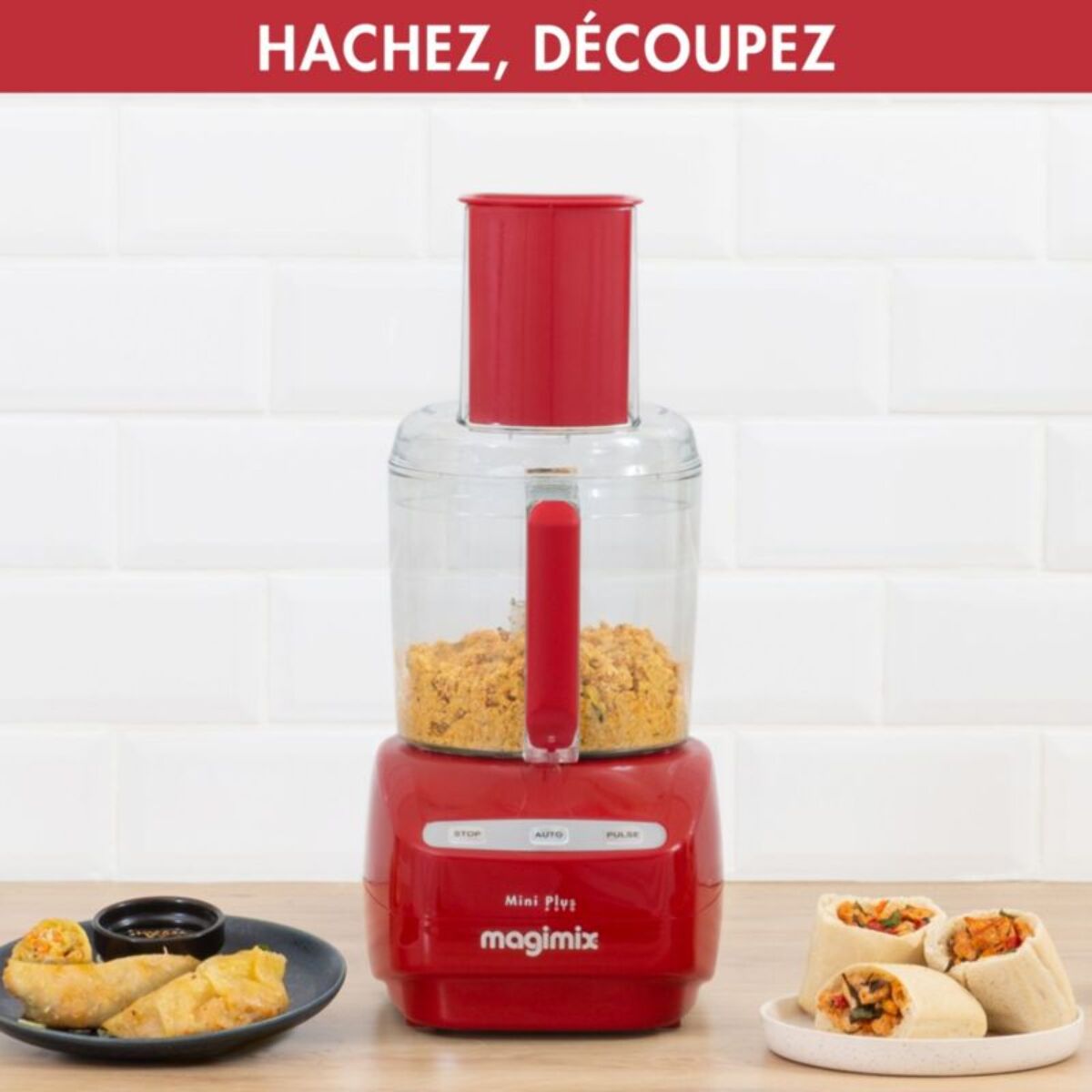 Robot multifonction MAGIMIX 18253F Mini Plus Rouge