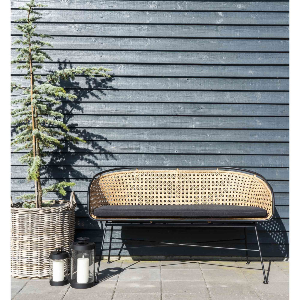 Set di 4 cesti Caor in rattan kubu naturale - misure assortite