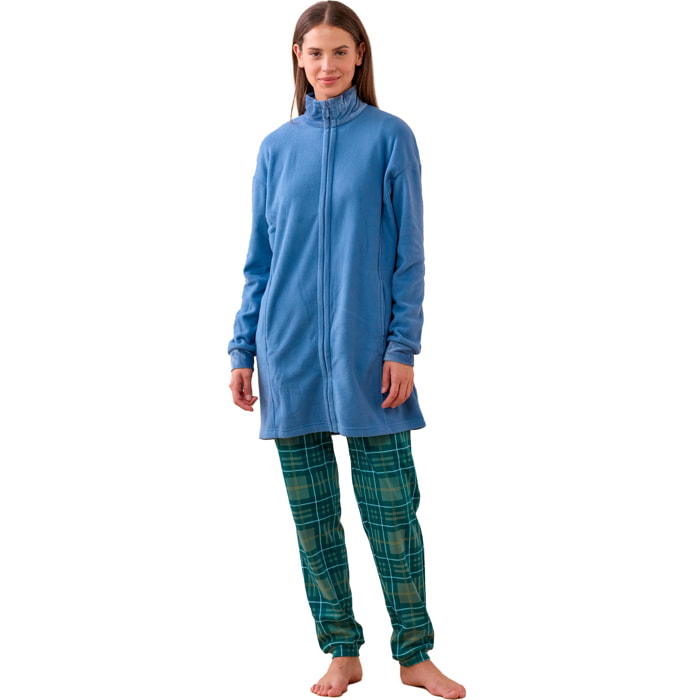 Vestaglia donna roar in pile con zip Noidinotte