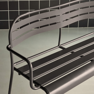 Banc extérieur acier 2 places AMÉLIA