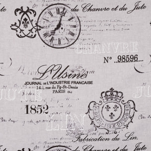 Tissu obscurcissant impression 'usine' - Noir