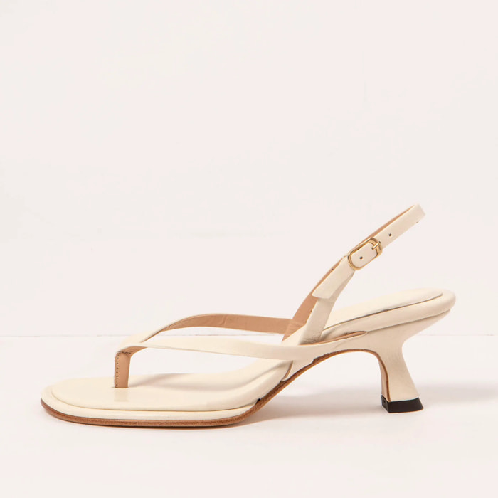 Sandalias con tacón S3166 NAPPA CREAM/ GLERA color Cream