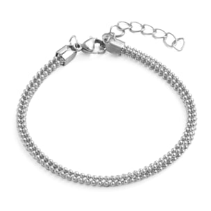 Pulsera Dahdan acabado rodio