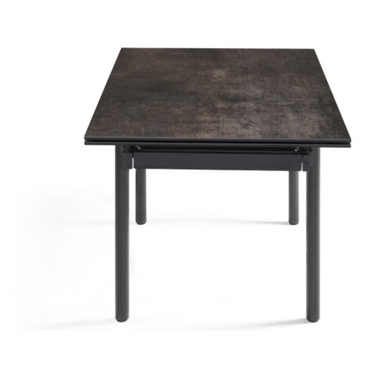 Table extensible en céramique finition iron L160/240cm pieds métal - UNIK