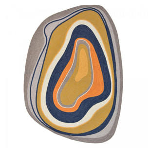 Tapis extérieur tissé kilim rectangle KAFI