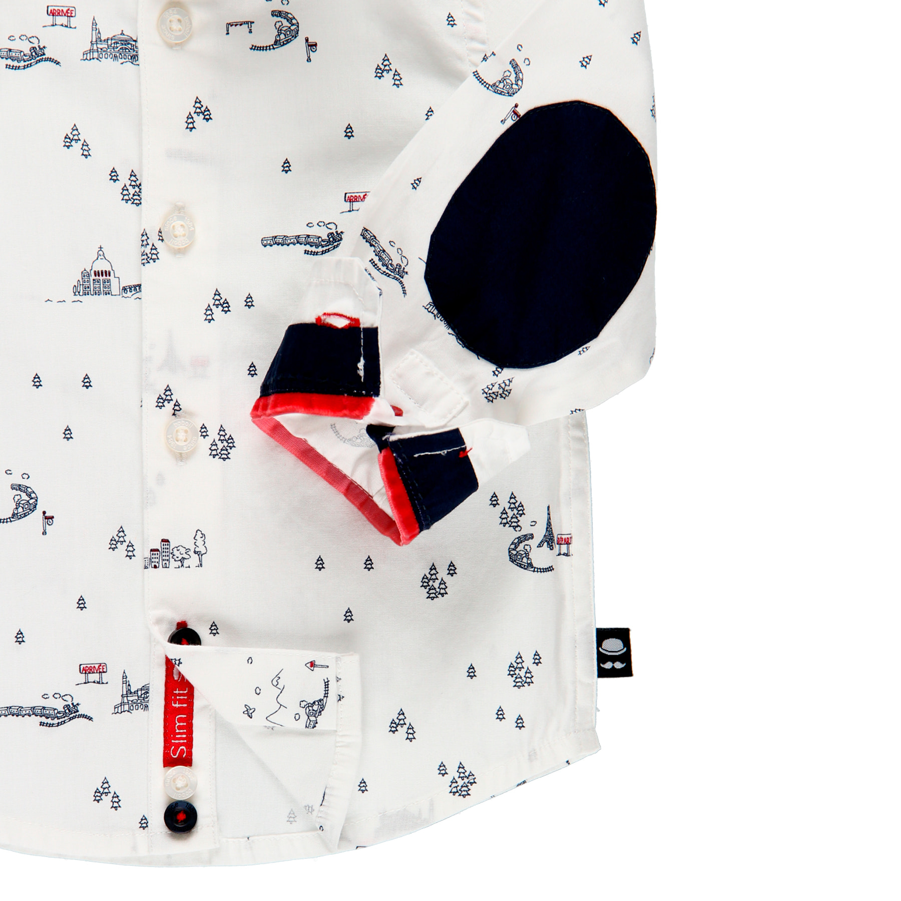 Camisa popelín "Orient Express" de bebé