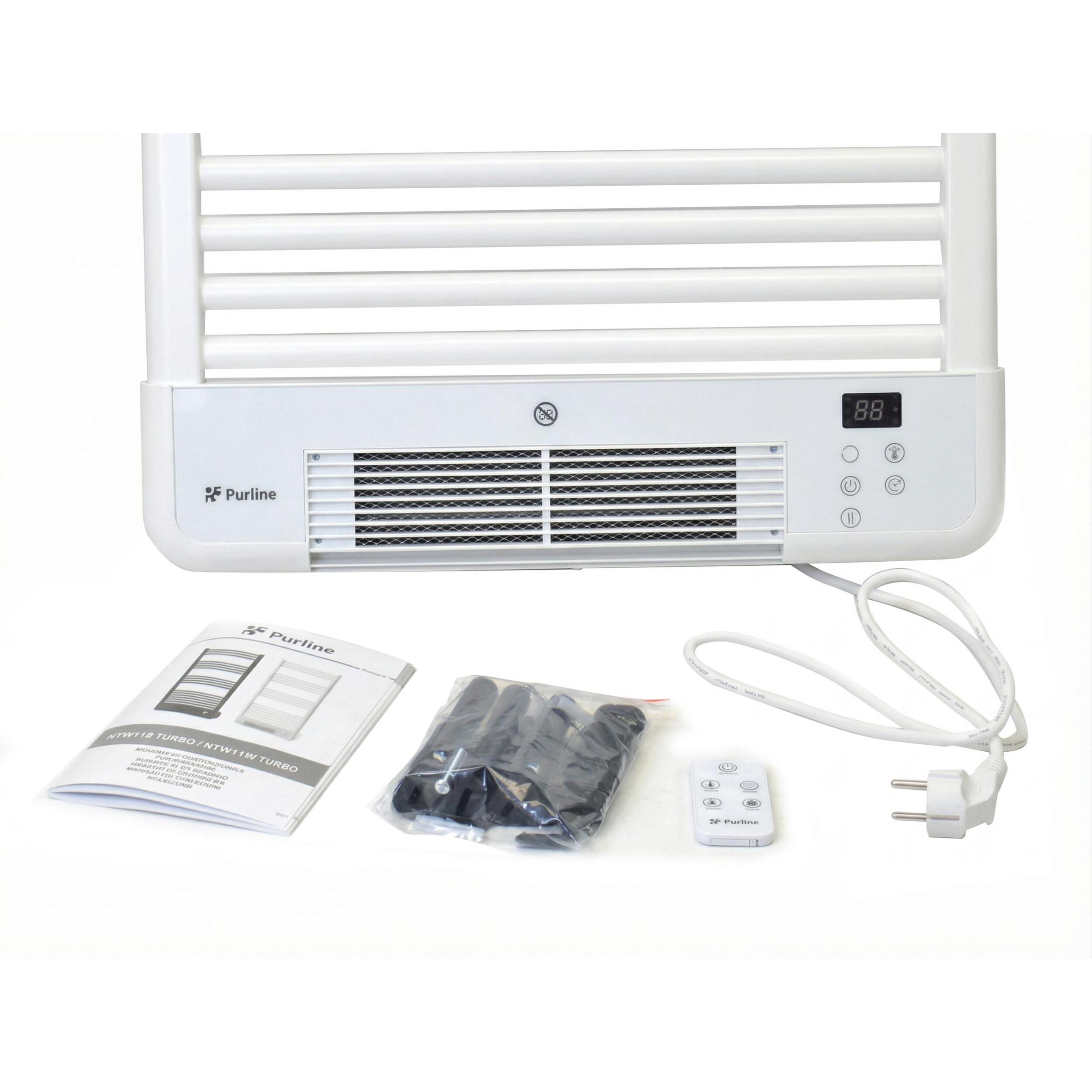 Radiador Toallero con calefactor integrado y control WiFi NTW-11W TURBO PURLINE 2000 W