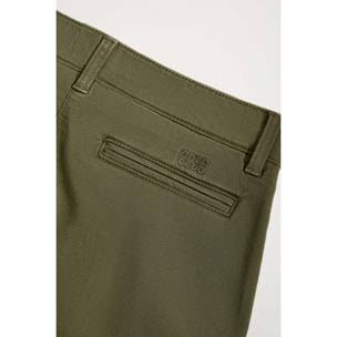 Pantalón chino Slim fit caqui con detalle Polo Club