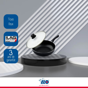 Poêle à frire 20 cm avec couvercle en verre Elo Smart Life