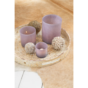 J-Line photophore Jade - verre - mauve clair - large