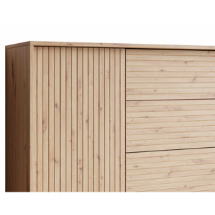 Diego - buffet - effet bois - 3 tiroirs et 2 portes - 180 cm - Bois