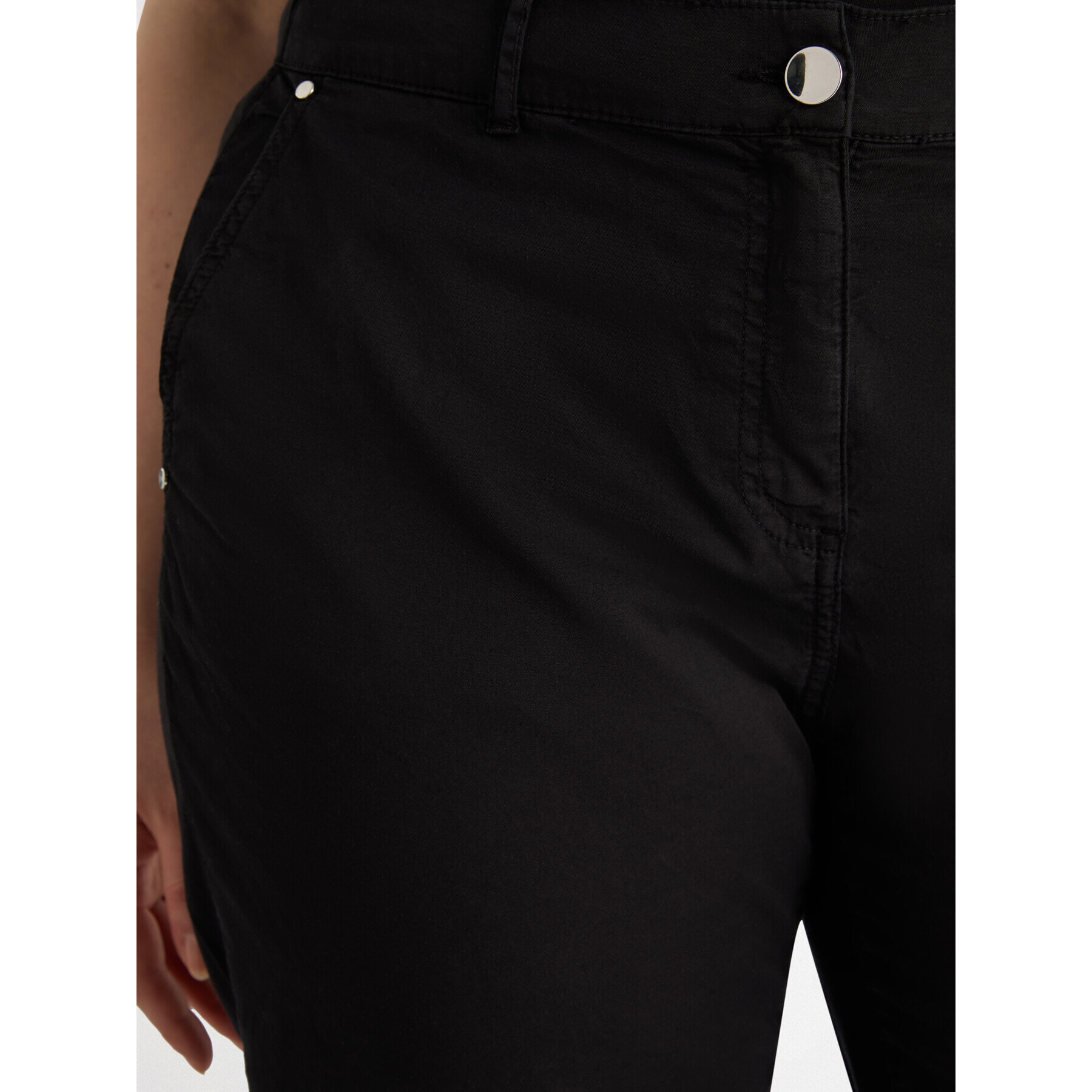 Fiorella Rubino - Pantaloni corti in cotone stretch - Nero