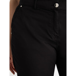 Fiorella Rubino - Pantaloni corti in cotone stretch - Nero