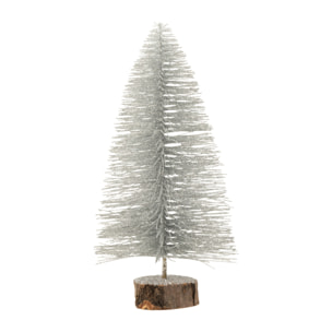 J-Line décoration Sapin De Noël - plastique - argent - small