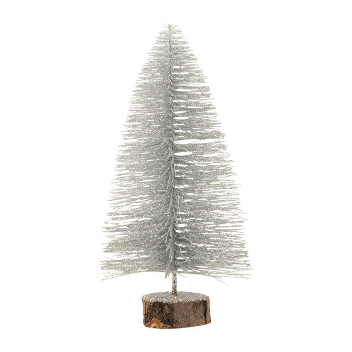 J-Line décoration Sapin De Noël - plastique - argent - small