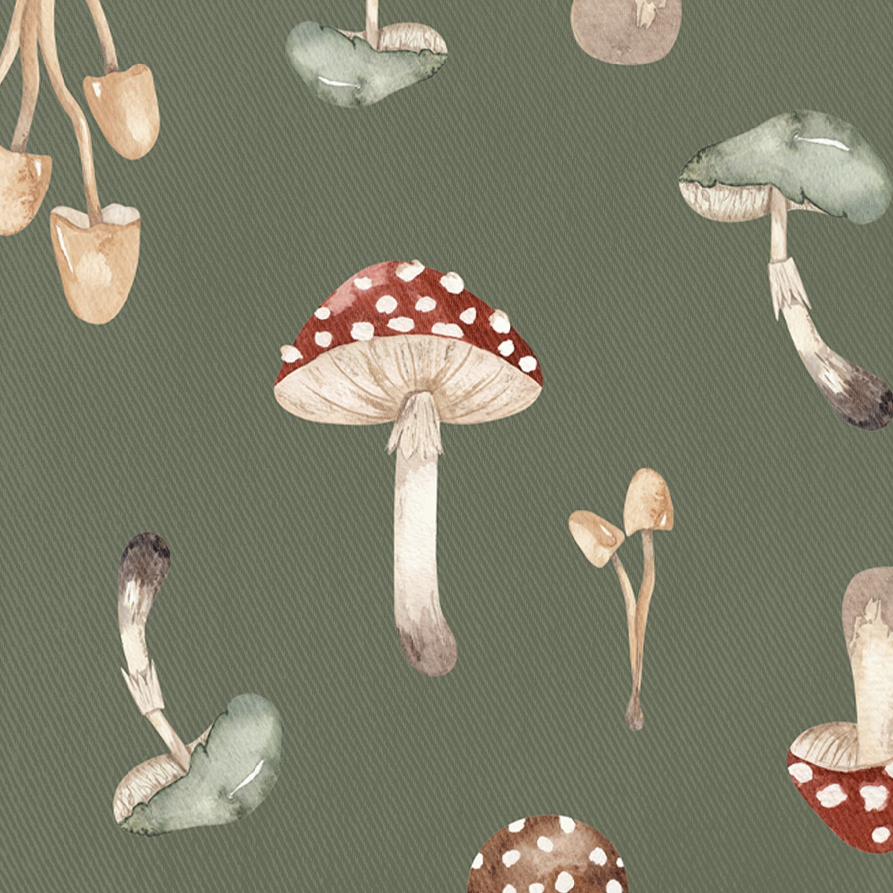 Nappe imprimée anti-tâches AMANITA VERDE