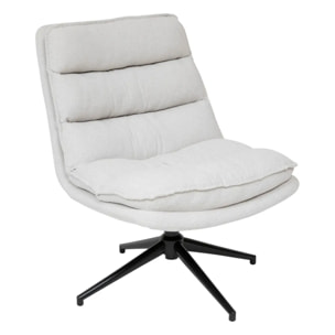 Fauteuil pivotant "Harper" lin