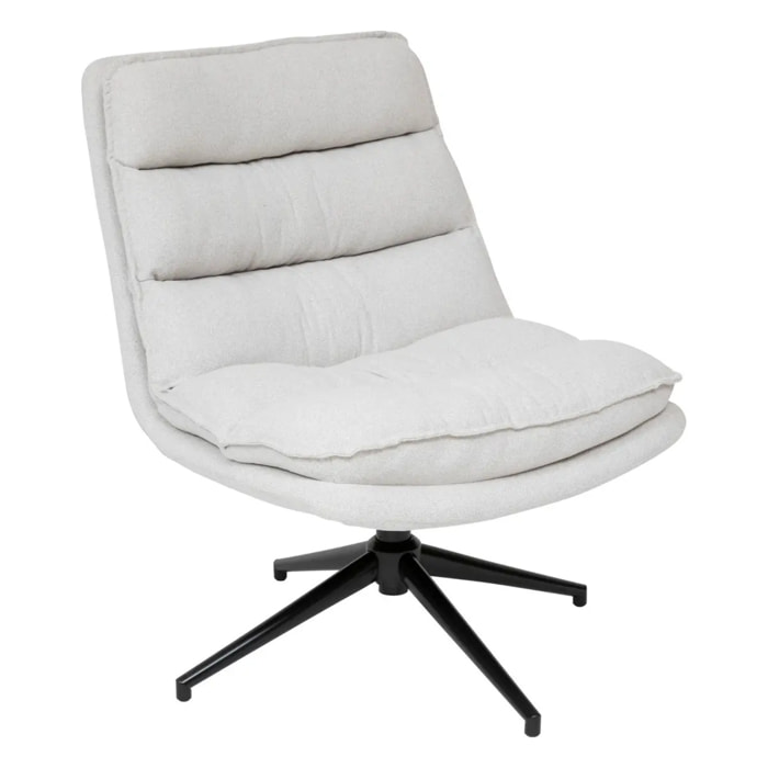 Fauteuil pivotant "Harper" lin