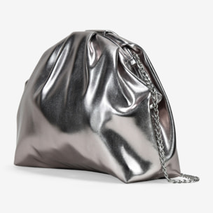 Bolso de mano plomo con boquilla