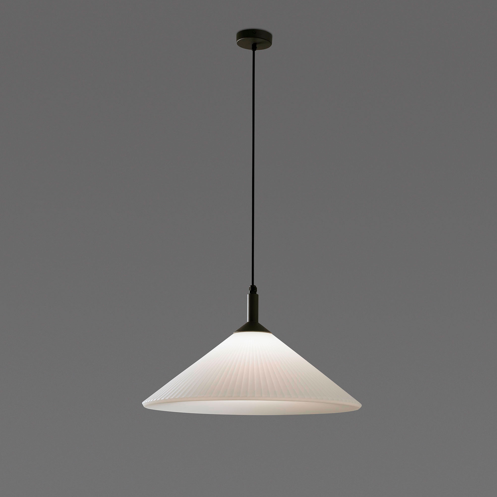 SAIGON OUT R55 Lampe suspension grise/blanche mat