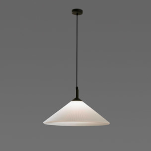 SAIGON OUT R55 Lampe suspension grise/blanche mat