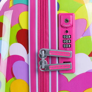 Maleta Cabina Agatha Ruiz De La Prada Corazones Fucsia
