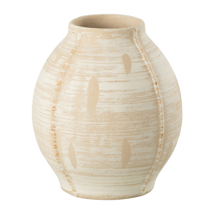 J-Line vase Rond - pierre - beige - small