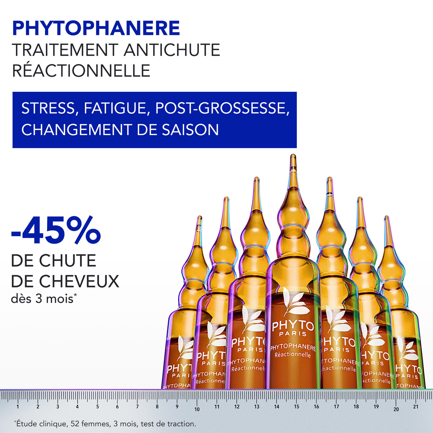 Phytophanere - Antichute Réactionnelle - 12 Ampoules x 5ml