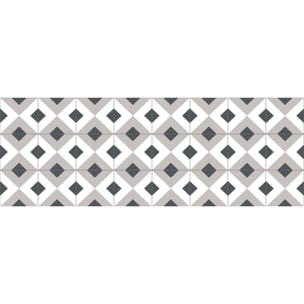 Alfombra de vinilo Pascal 66x100 cm - PVC antideslizante, vinilica para cocina o salón, lavable, estilo geométrico