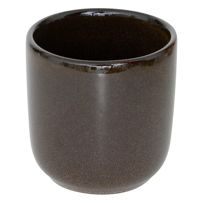 Tasse Terre inconnue marron tonka D6,7xp5,5cm